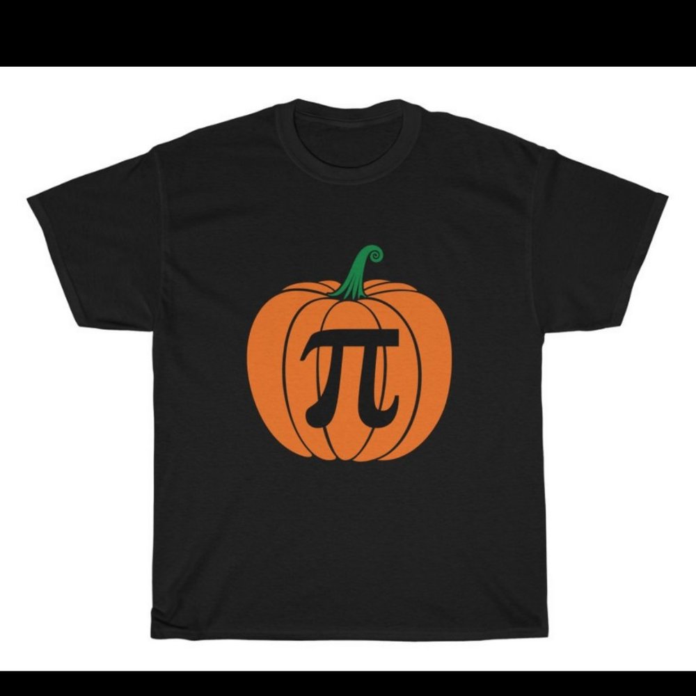 "Pumpkin Pie" - Halloween Graphic T Shirt Pi Fall Thanksgiving Funny S M L XL - Picture 4 of 5